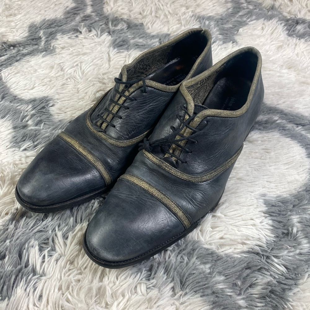 $798 John Varvatos Mens Dress Shoes Collection Richards Bound Oxford Size 12